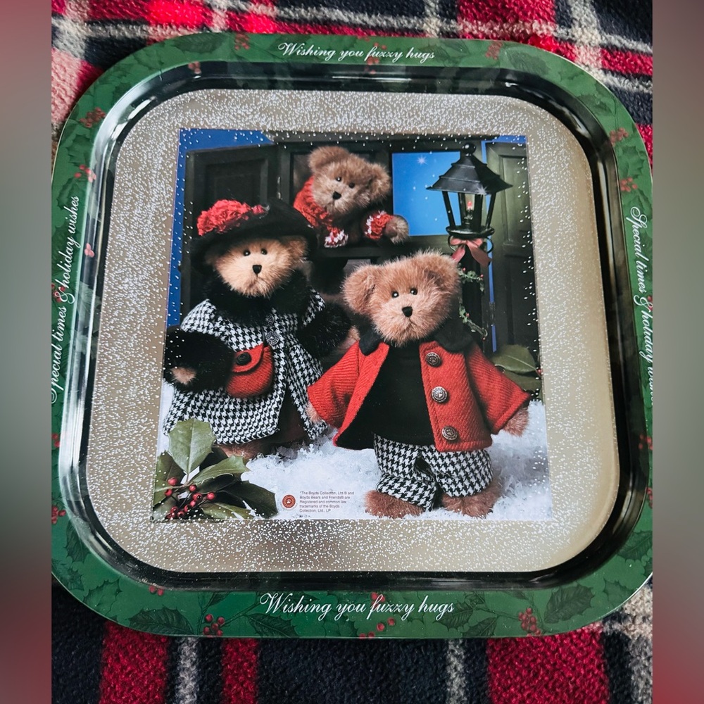 Boyds Bears‎ Collection Christmas Tin Tray